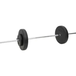 vidaXL vægtstang og håndvægt med skiver 60 kg