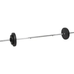 vidaXL vægtstang og håndvægt med skiver 60 kg