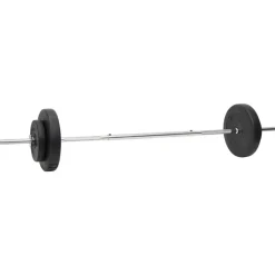 vidaXL vægtstang og håndvægt med skiver 60 kg