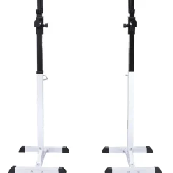 vidaXL vægtstang- og squat-stativ med vægtstang- og håndvægtsæt 60,5kg