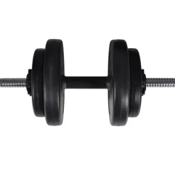vidaXL vægtstang- og squat-stativ med vægtstang- og håndvægtsæt 60,5kg
