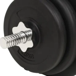 vidaXL vægtstangs- og håndvægtssæt 30 kg