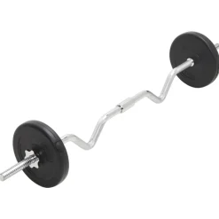vidaXL vægtstangssæt med håndvægte 30 kg