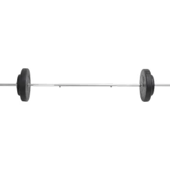 vidaXL vægtstangssæt med skiver 30 kg
