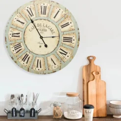 vidaXL vægur 60 cm MDF flerfarvet