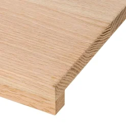 vidaXL vindueskarme 2 stk ubehandlet 70x15x2 cm massivt egetræ