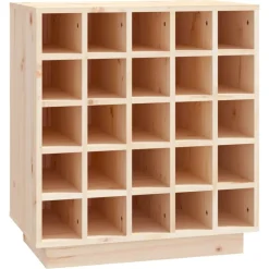 vidaXL vinreol 55,5x34x61 cm massivt fyrretræ