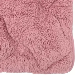 vidaXL Vinter dyne Lyserød 220 x 240 cm Mikrofiber og Teddy fleece
