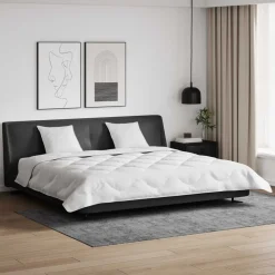 vidaXL Vinter dyne med pude 3 pcs Hvid Microfiber