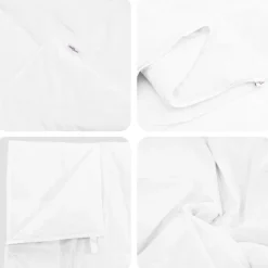 vidaXL Vinter dyne med pude 2 pcs Hvid Dunfjer