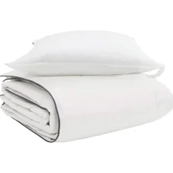 vidaXL Vinter dyne med pude 2 pcs Hvid Dunfjer