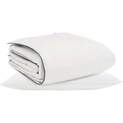 vidaXL Vinter dyne med pude 2 pcs Hvid Dunfjer
