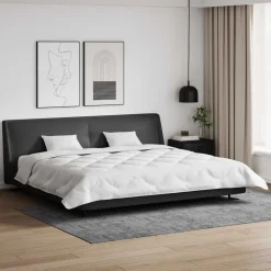 vidaXL Vinter dyne med pude 3 pcs Hvid Microfiber