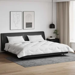 vidaXL Vinter dyne med pude 3 pcs Hvid Microfiber