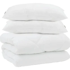 vidaXL Vinter dyne med pude 3 pcs Hvid Microfiber