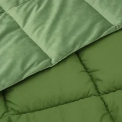 vidaXL Vinter dyne Quilting Grøn 135 x 200 cm Mikrofiber