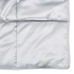 vidaXL Vinter dyne Sølv 135 x 200 cm Satin og Mikrofiber