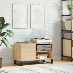 vidaXL vinylskab 85x38x48 cm konstrueret træ sonoma-eg