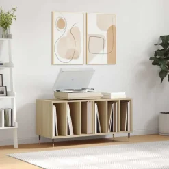 vidaXL vinylskab 100x38x48 cm konstrueret træ sonoma-eg