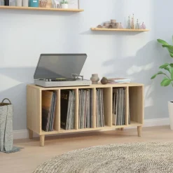 vidaXL vinylskab 100x38x48 cm konstrueret træ sonoma-eg