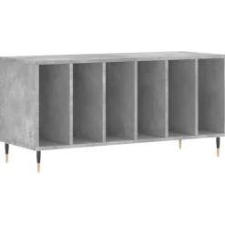 vidaXL vinylskab 100x38x48 cm konstrueret træ betongrå
