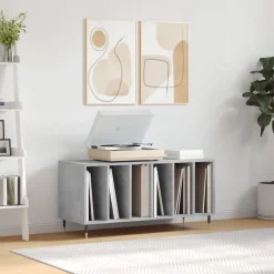 vidaXL vinylskab 100x38x48 cm konstrueret træ betongrå