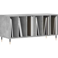 vidaXL vinylskab 100x38x48 cm konstrueret træ betongrå