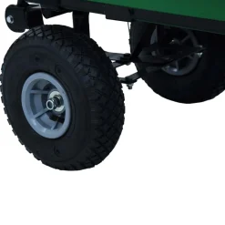 vidaXL vippelig havevogn 300 kg 75 l grøn