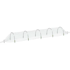 vidaXL væksttunneller 2 stk. 1,5x5 m glasfiber og PP