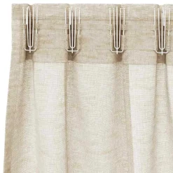 vidaXL Voile Gardin 2 pcs Sandfarvet 140 x 140 cm Polyester