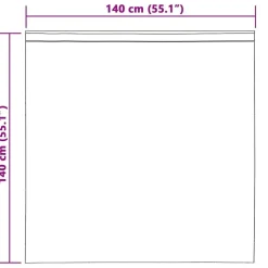 vidaXL Voile Gardin 2 pcs Sandfarvet 140 x 140 cm Polyester
