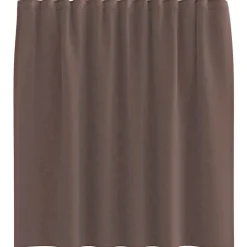 vidaXL voile-gardiner med stanglommer 2 stk. brun