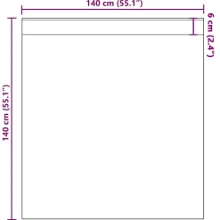 vidaXL voile-gardiner med stanglommer 2 stk. brun