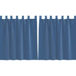 vidaXL voile-gardiner med løkker 2 stk. 140x140 cm kongeblå