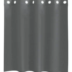 vidaXL voile-gardiner med øskner 2 stk. 140x140 cm mørkegrå