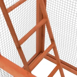vidaXL voliere 68x62x166 cm massivt grantræ
