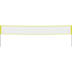 vidaXL volleyballnet 823x244 cm PE-stof gul og sort