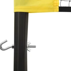 vidaXL volleyballnet 823x244 cm PE-stof gul og sort