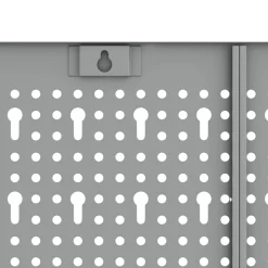 vidaXL Værktøjs Vægpanel 2 pcs Grå 100 x 1 x 60 cm Ingeniørtræ og stål
