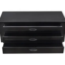 vidaXL værktøjskasse 3 skuffer metal sort