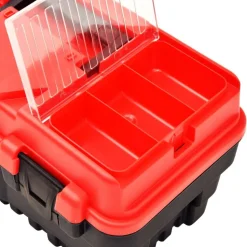 vidaXL værktøjskasse 462x256x242 mm plastik rød