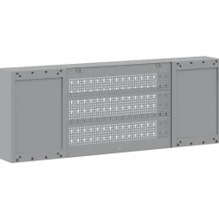 vidaXL Værktøjsskab Sort og grå 150 x 20 x 55 cm Ingeniørtræ og stål