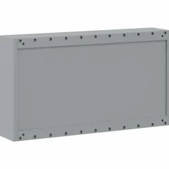 vidaXL Værktøjsskab Sort og grå 50 x 20 x 55 cm Ingeniørtræ og stål