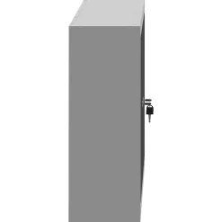 vidaXL Værktøjsskab Sort og grå 50 x 20 x 55 cm Ingeniørtræ og stål