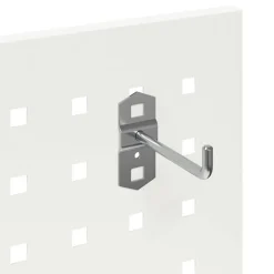 vidaXL Værktøjsvogn med hylde Hvid 65 x 35 x 111 cm Koldvalset stål