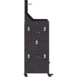 vidaXL Værktøjsvogn med hylde Sort 65 x 35 x 111 cm Koldvalset stål