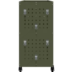 vidaXL Værktøjsvogn Oliven grøn 75 x 35 x 73 cm Koldvalset stål