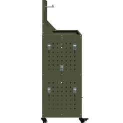vidaXL Værktøjsvogn Oliven grøn 65 x 35 x 111 cm Koldvalset stål