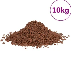 vidaXL vulkanske sten 10 kg 5-8 mm rød