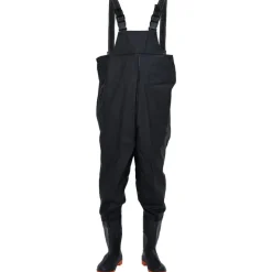 vidaXL waders med støvler str. 43 sort
